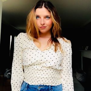 Polka dot vintage top